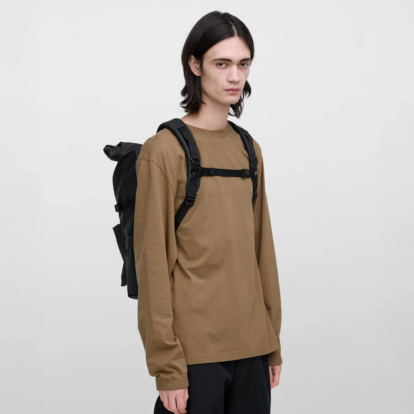 Sandqvist Stream Rolltop Backpack Large Black - Image 10