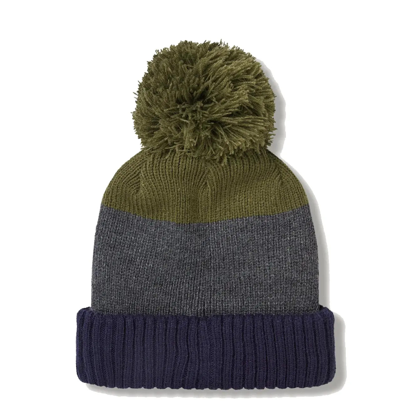 Sealskinz Flitcham WP CW Bobble Hat Blue / Grey / Green - Image 2