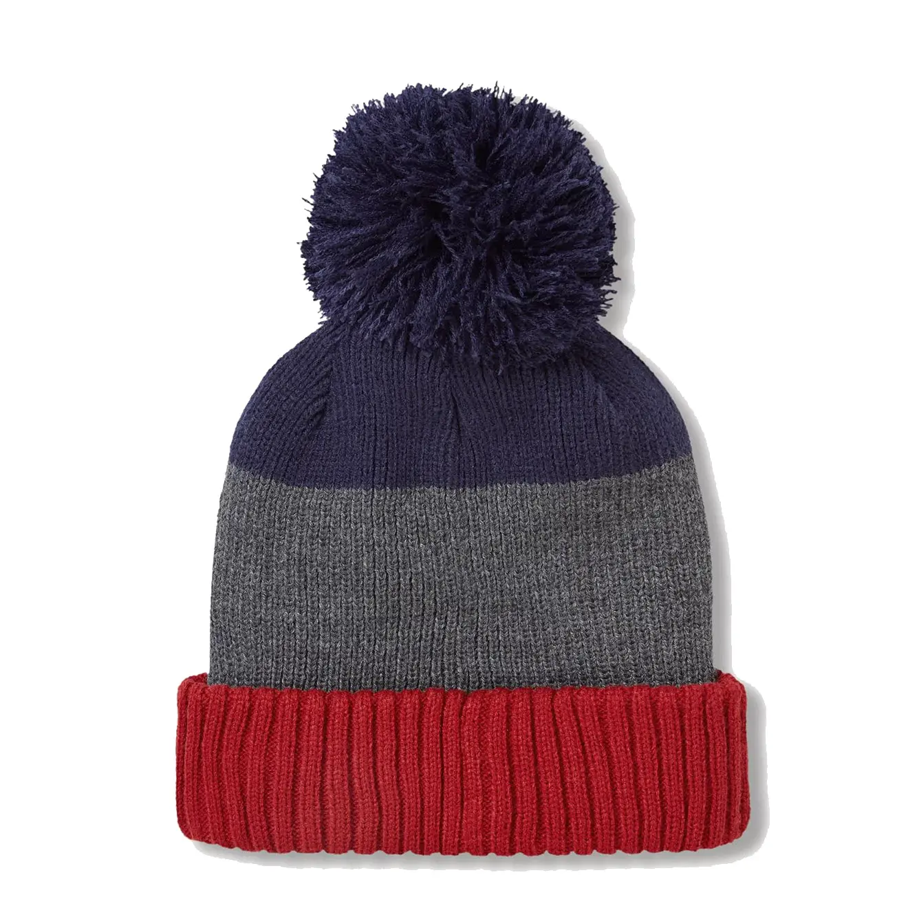 Sealskinz Flitcham WP CW Bobble Hat Orange / Grey / Blue - Image 2