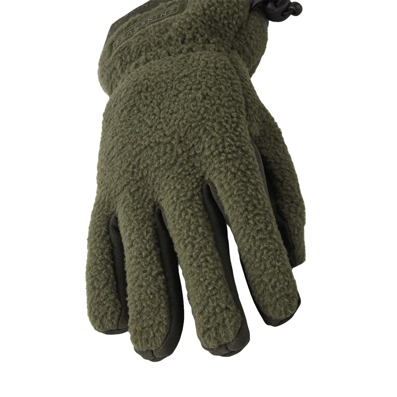 Sealskinz Hoveton WP Sherpa Fleece Glove Olive - Image 2