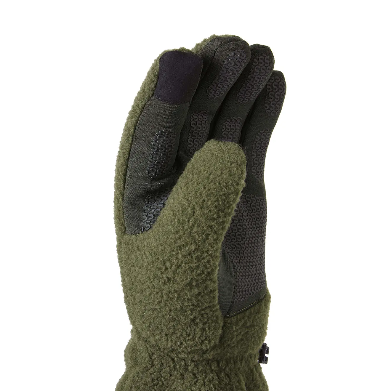Sealskinz Hoveton WP Sherpa Fleece Glove Olive - Image 3