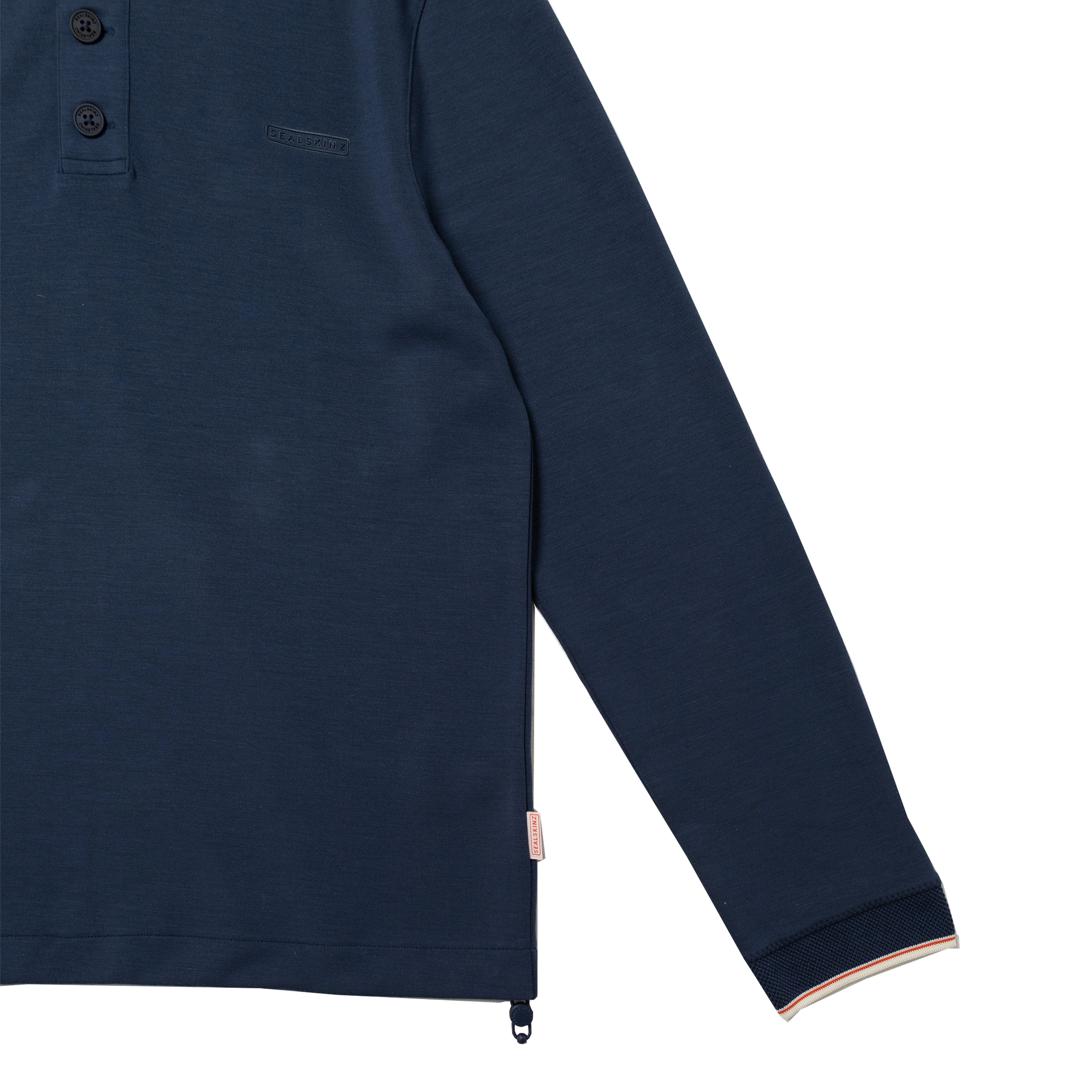 Sealskinz Saxthorpe Funnel Neck 1/2 Button top Navy - Image 4