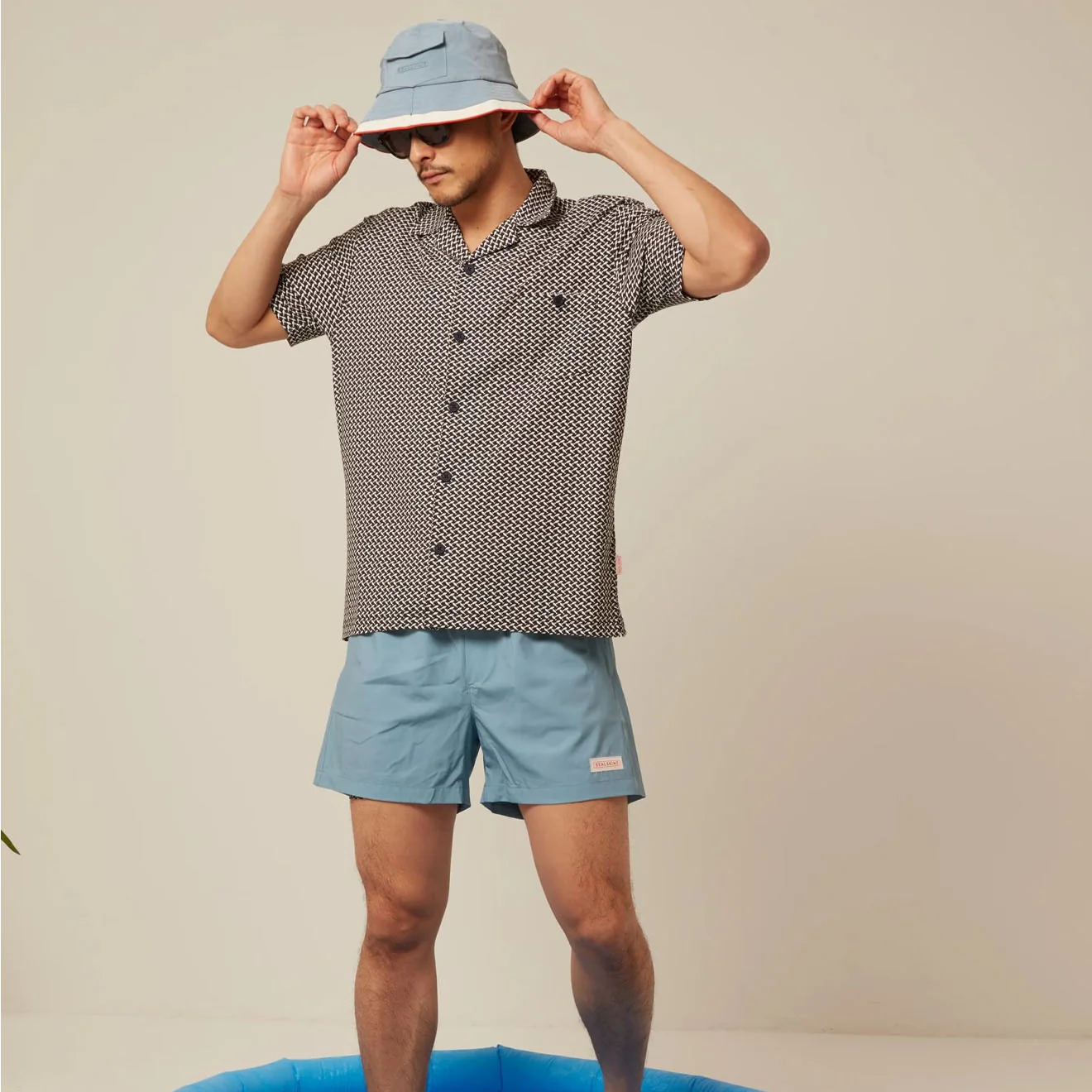 Sealskinz Southwood Quick Dry Plain Swim short Blue - Image 3