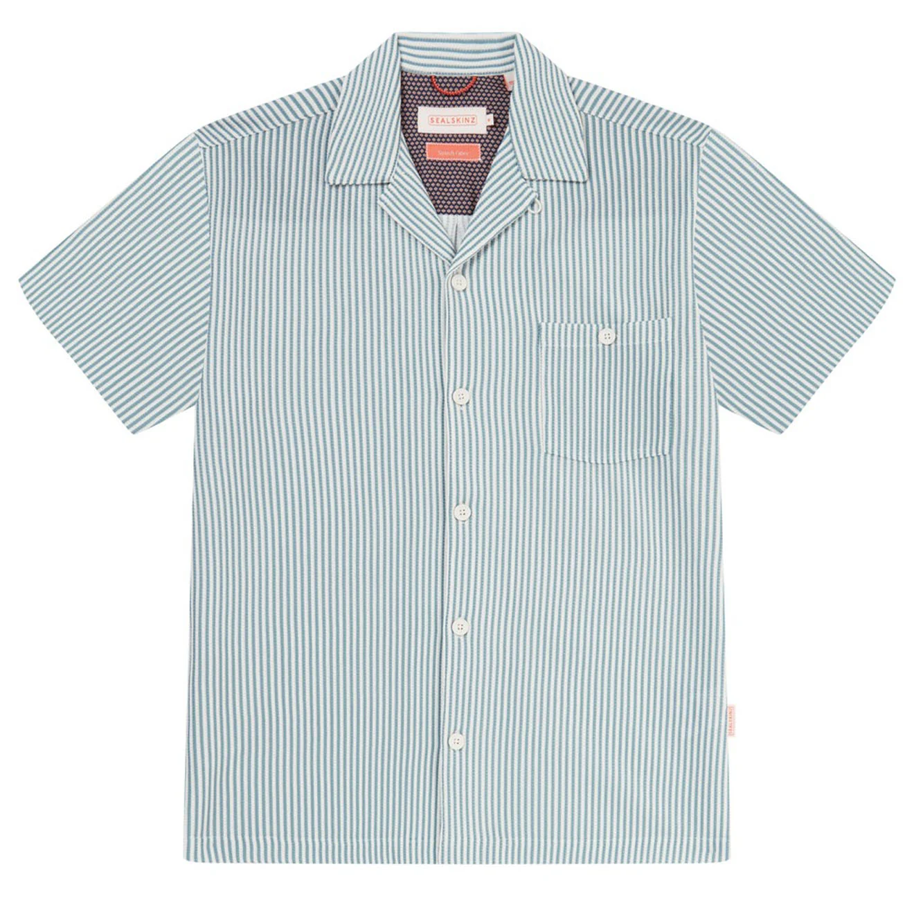 Sealskinz Weeting SS Jacquard Shirt Blue