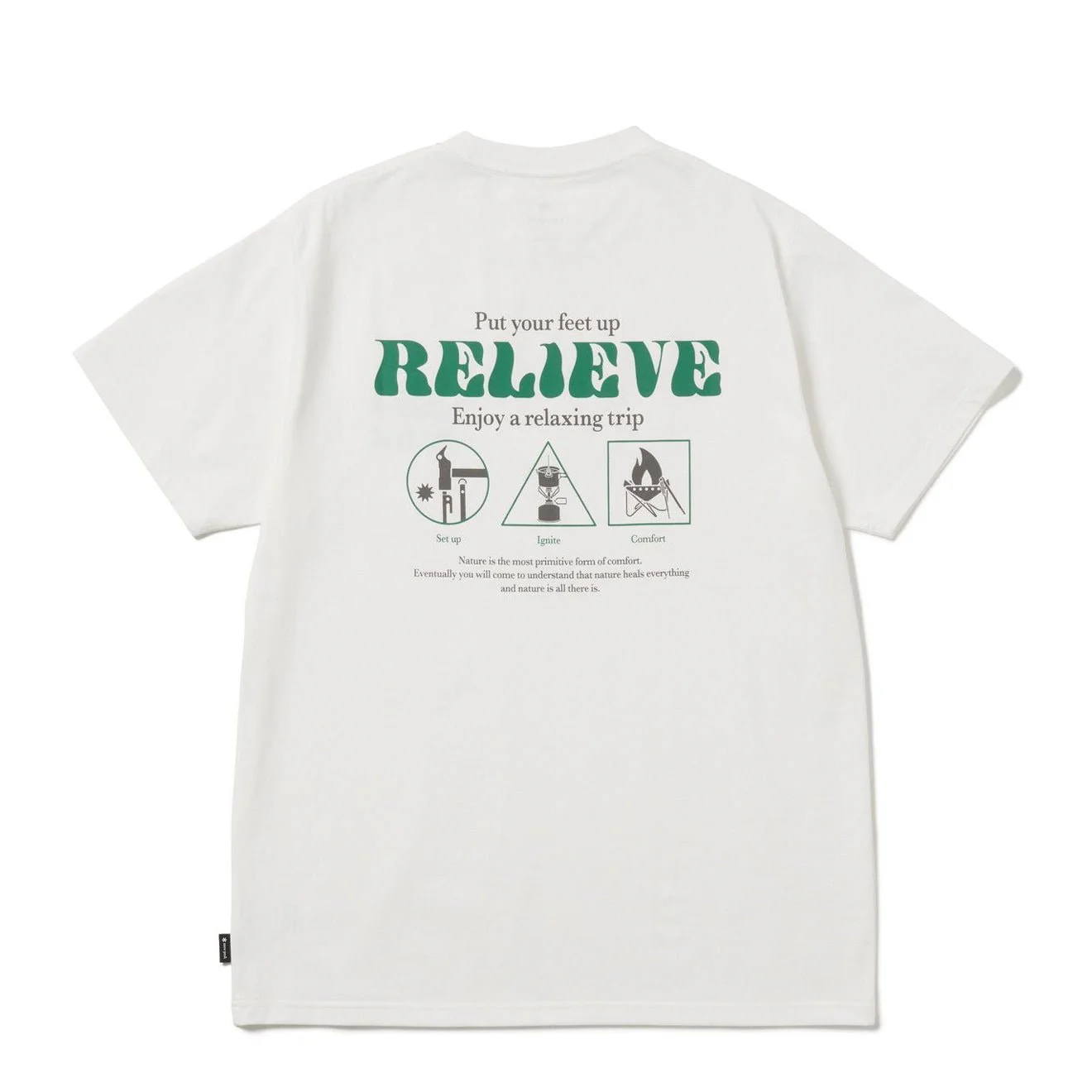 Snow Peak Camping Graphic T-Shirt Off White - Image 2