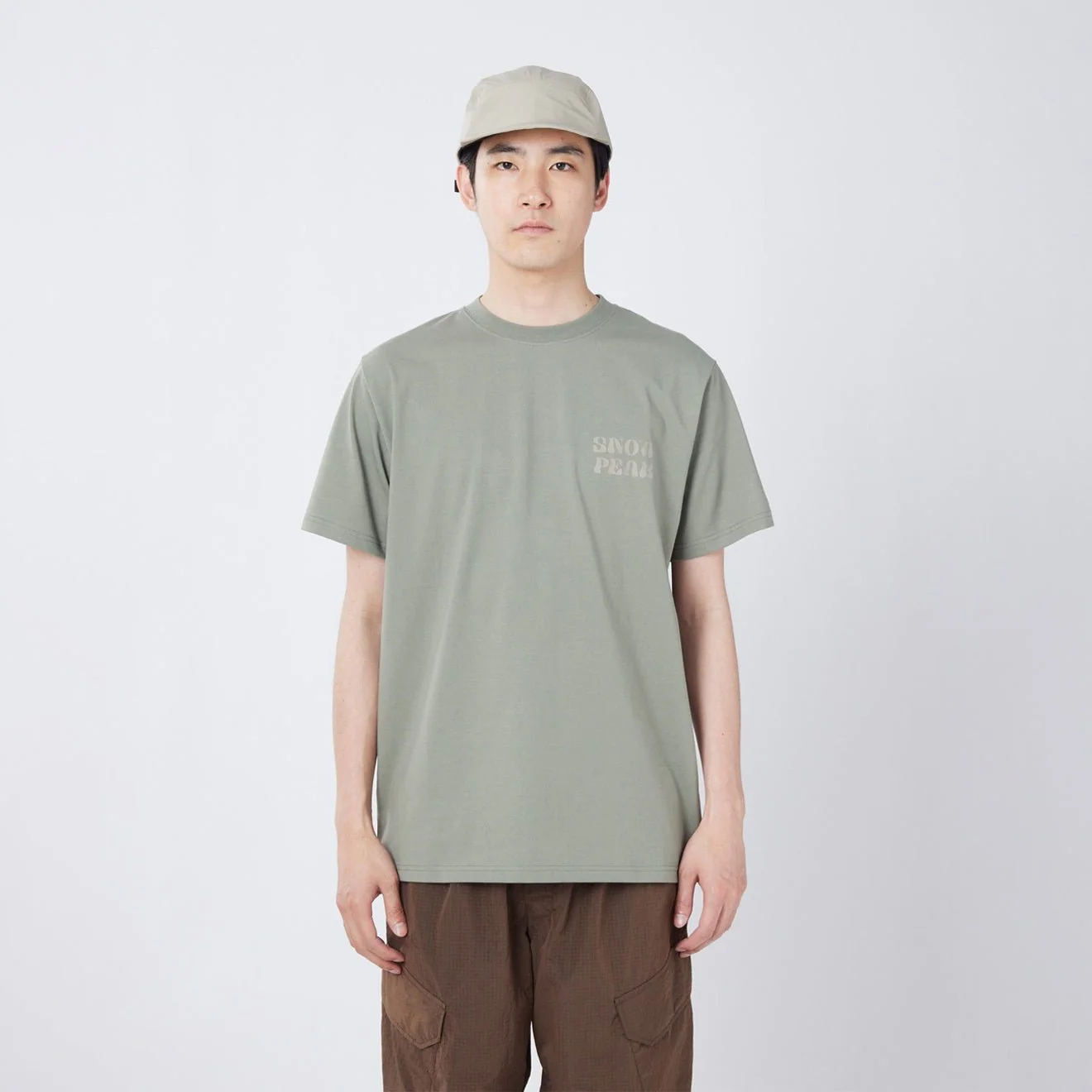 Snow Peak Camping Graphic T-Shirt Olive - Image 3