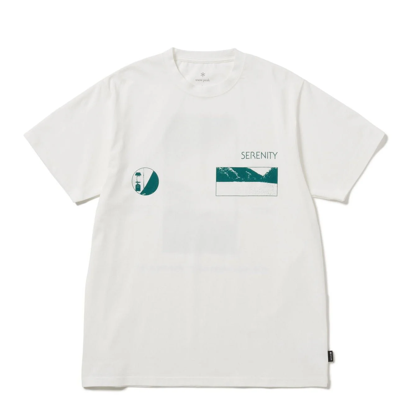 Snow Peak CF Landscape T-Shirt Off White