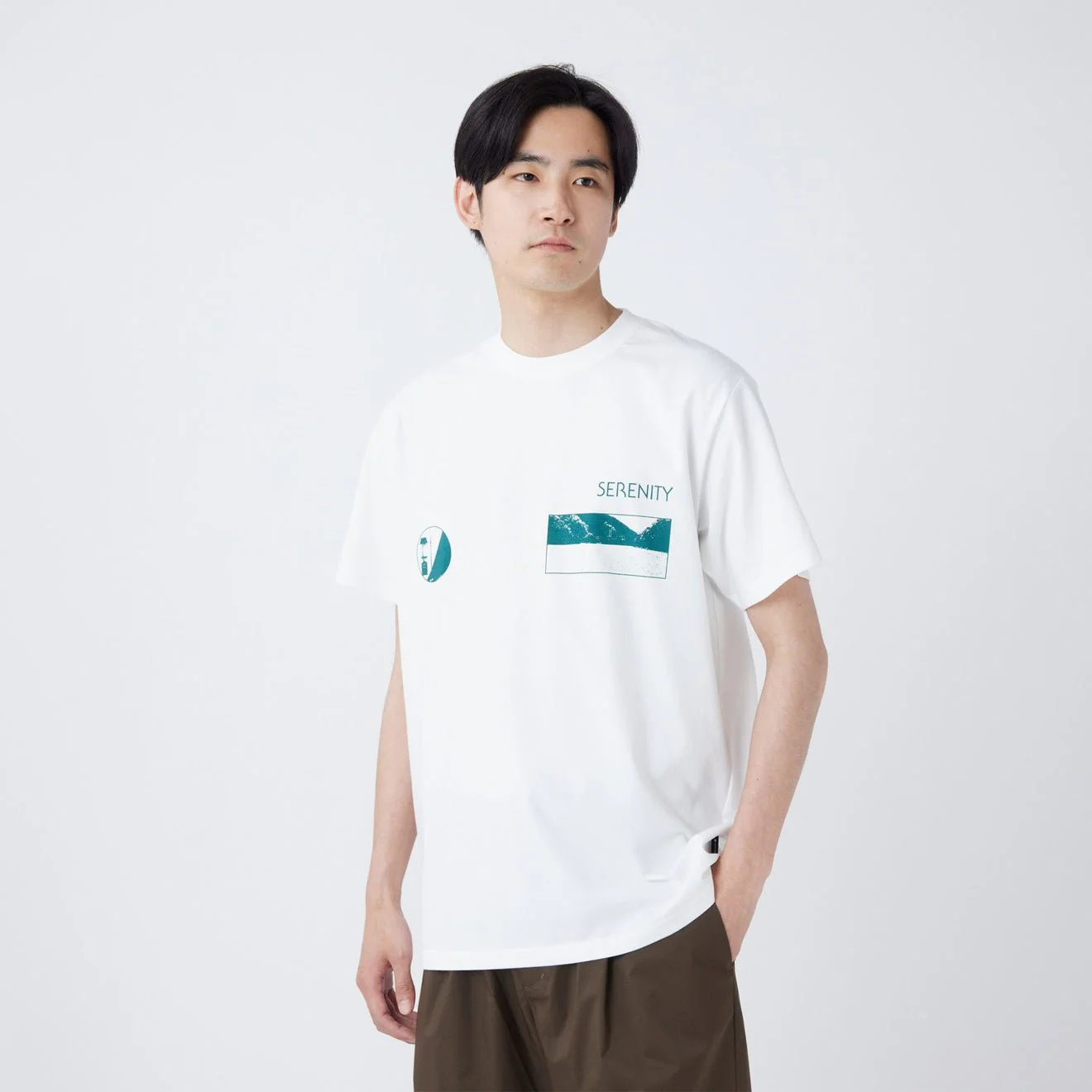 Snow Peak CF Landscape T-Shirt Off White - Image 3