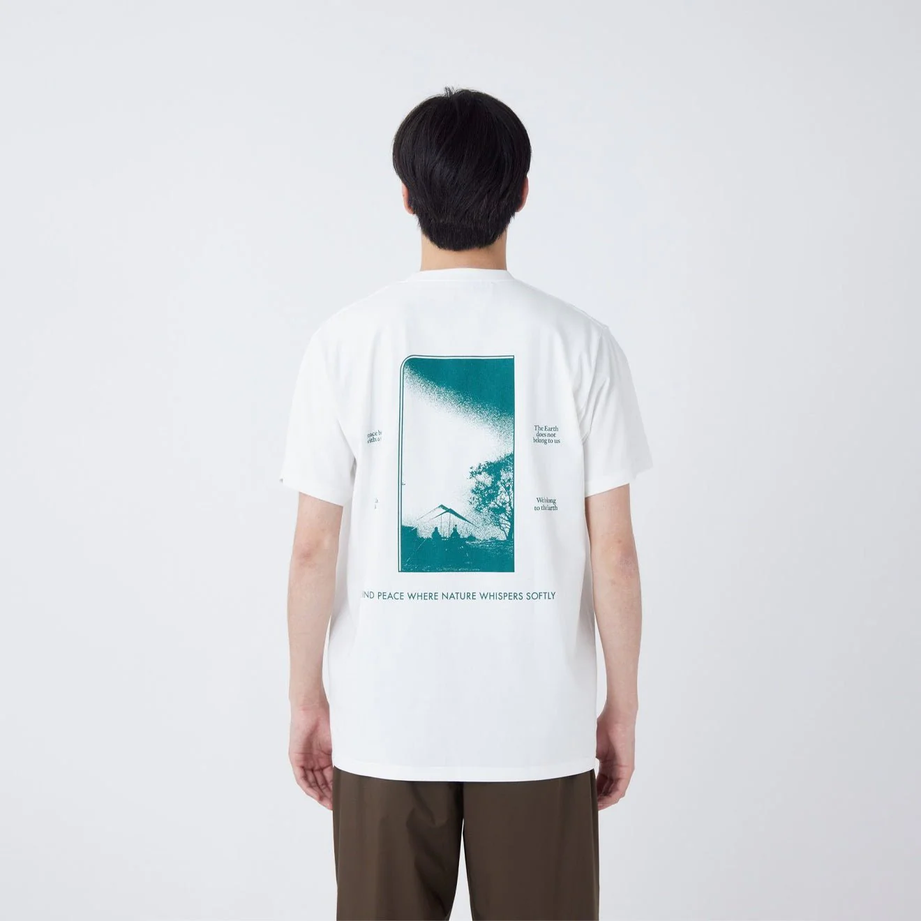 Snow Peak CF Landscape T-Shirt Off White - Image 4