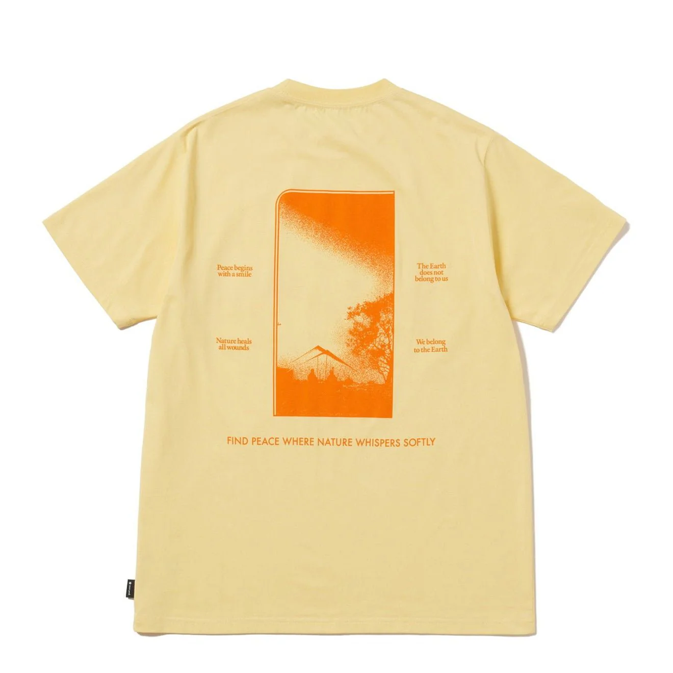 Snow Peak CF Landscape T-Shirt Yellow - Image 2