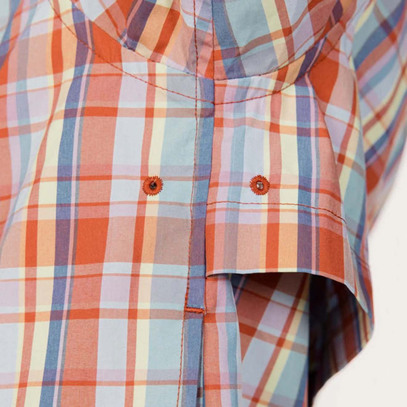 Snow Peak Fade Check Breezy Shirt Red - Image 10