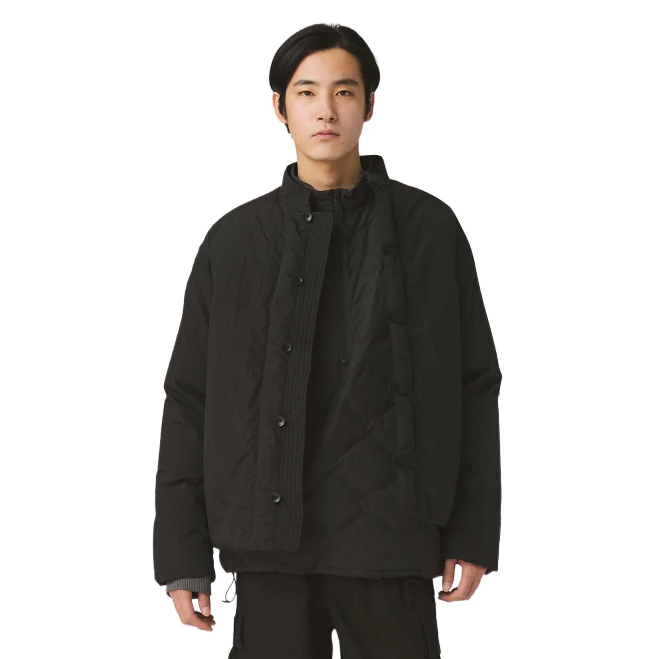 Snow Peak Garment Dyed Down Jacket Black - Image 2