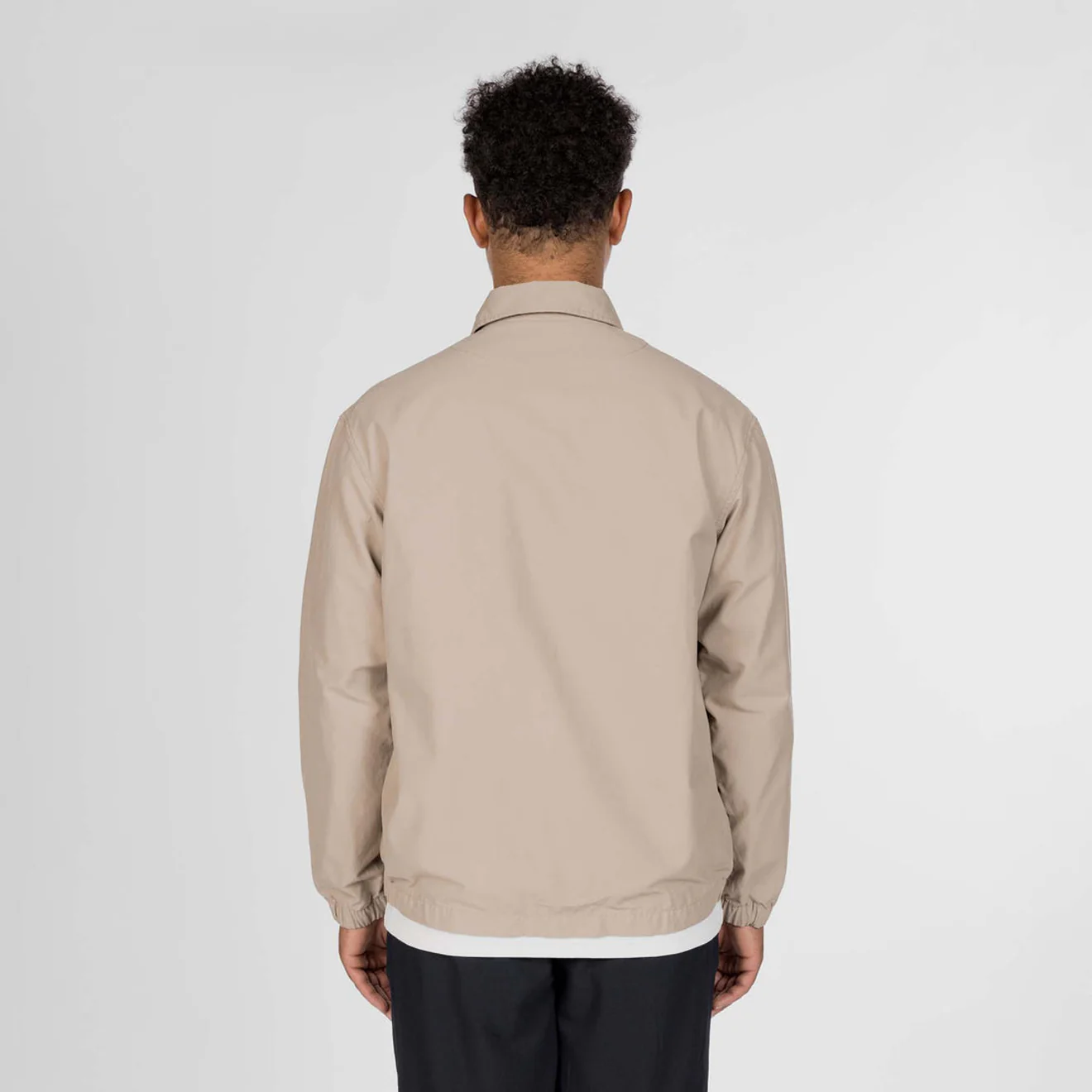 Snow Peak Light Dobby Cloth Harrington Jacket Greige - Image 4