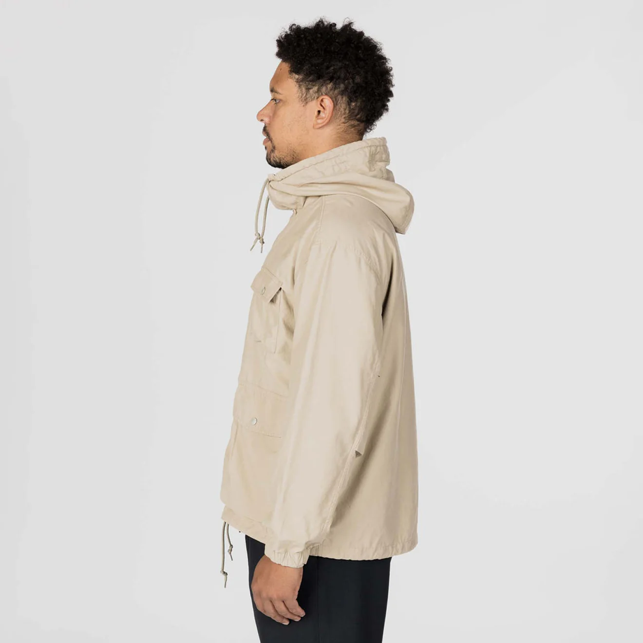 Snow Peak Light Dobby Cloth Parka Greige - Image 3