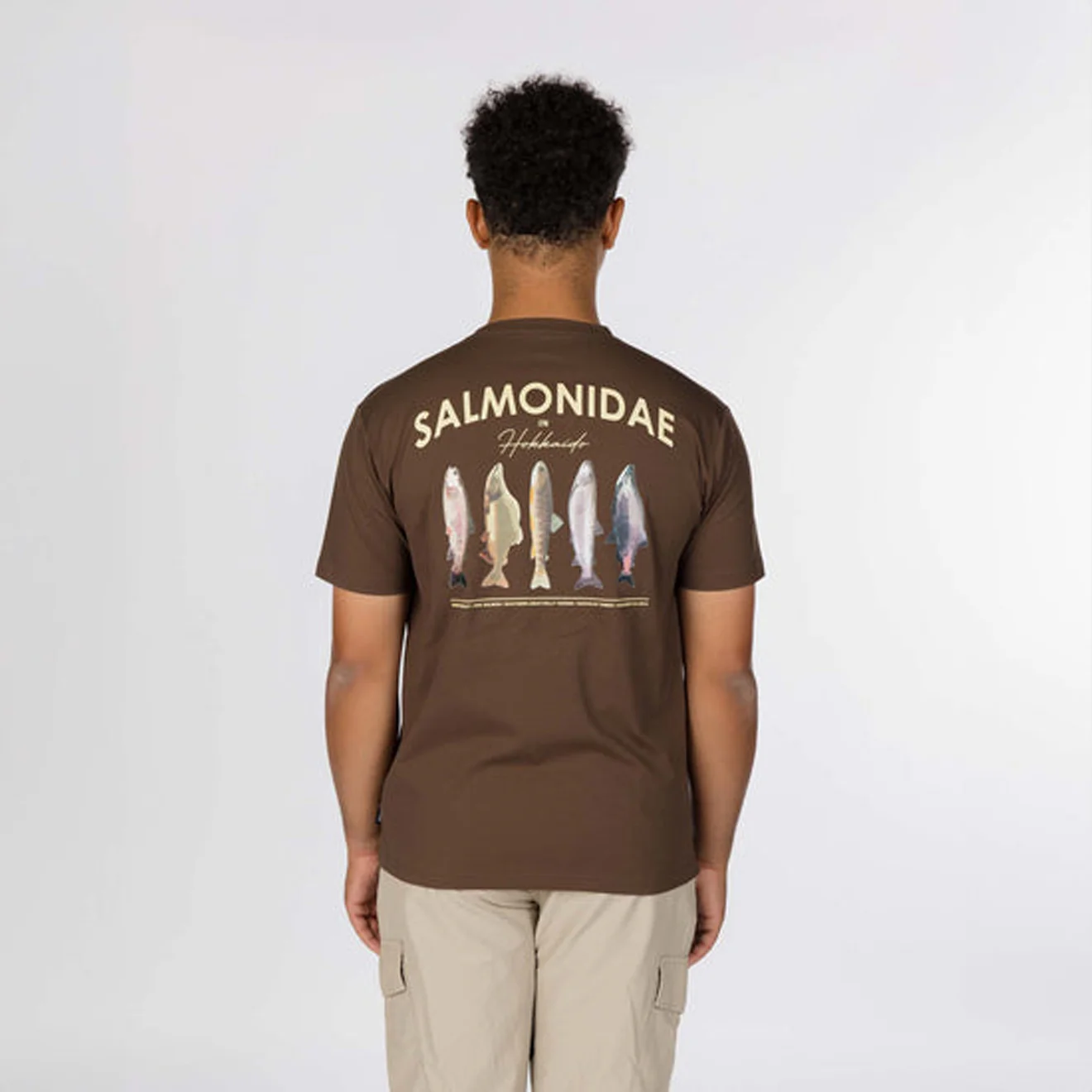Snow Peak Northland Trout Dry T-Shirt Brown - Image 4