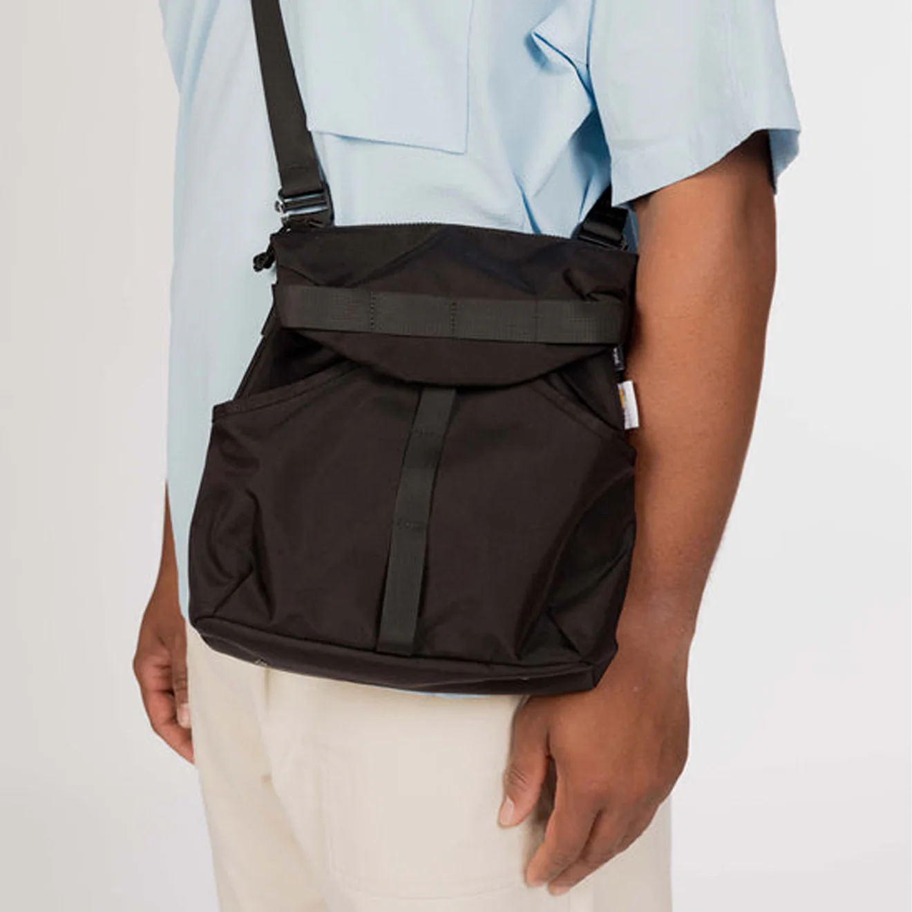 Snow Peak Recycled Cordura Shoulder Bag Black - Image 4