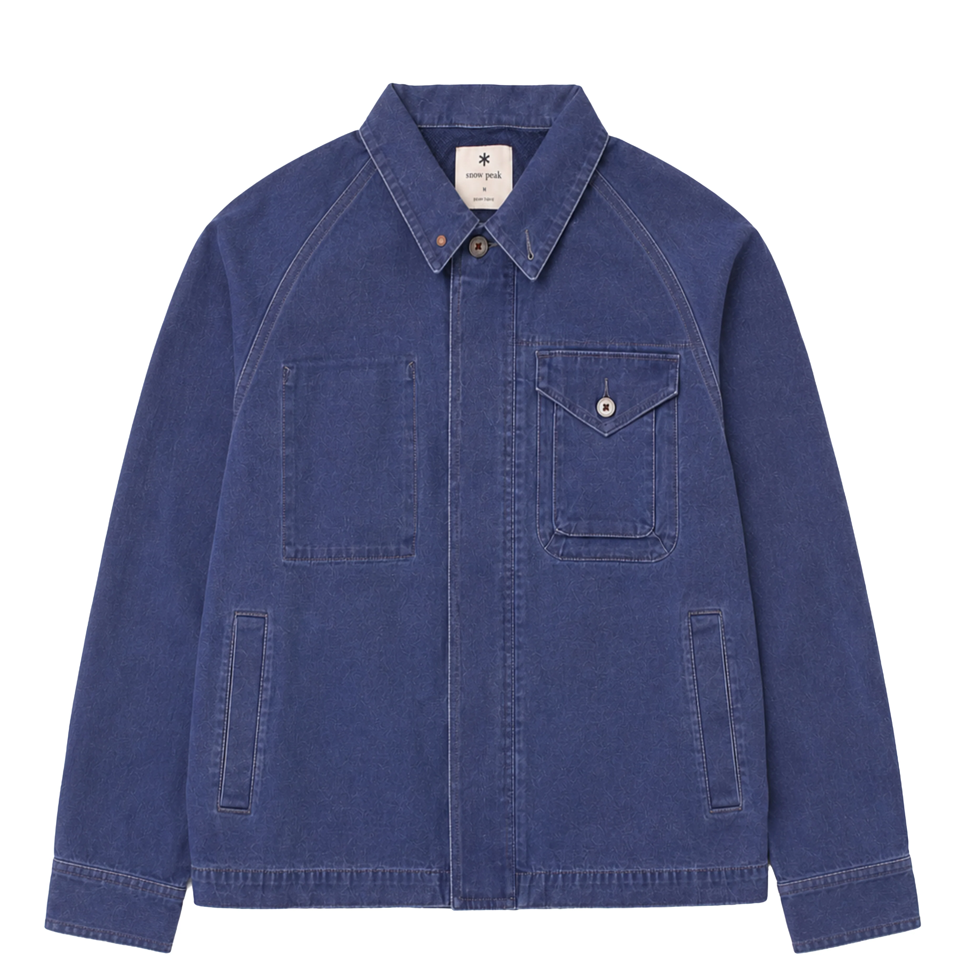 Snow Peak Sulfur Dyed Fade Coverall Blue