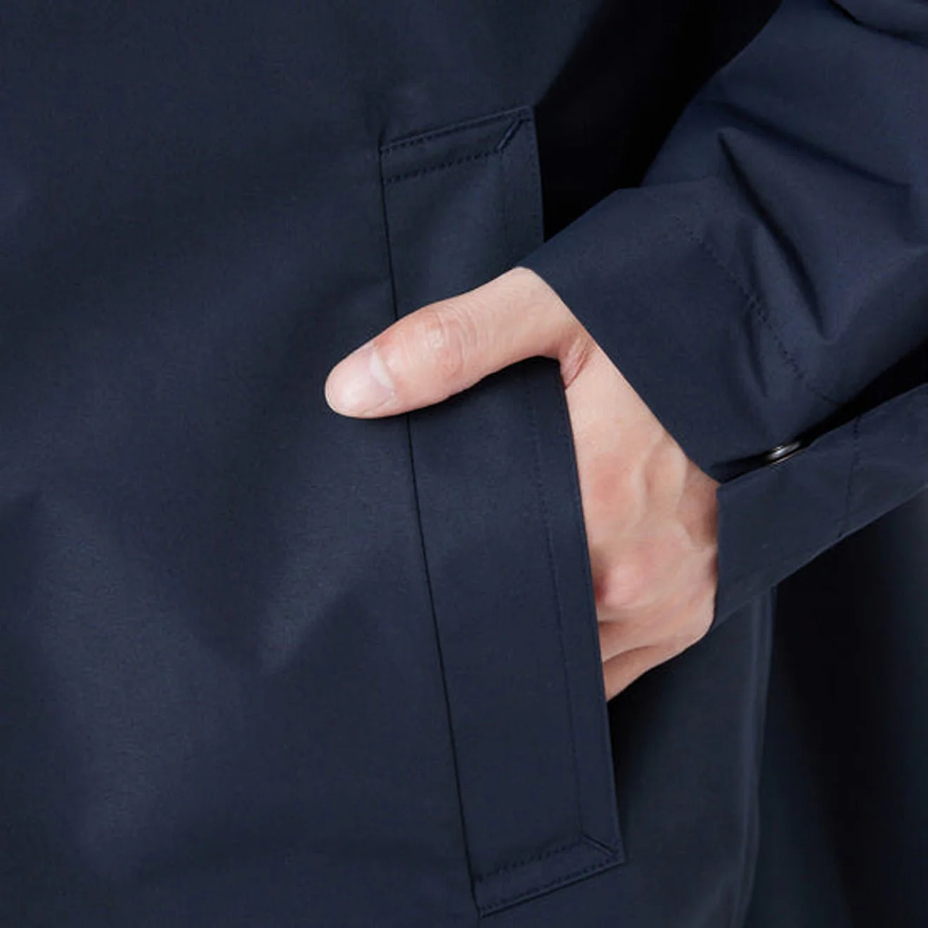 Snow Peak WINDSTOPPER Bal Collar Coat Dark Navy - Image 10