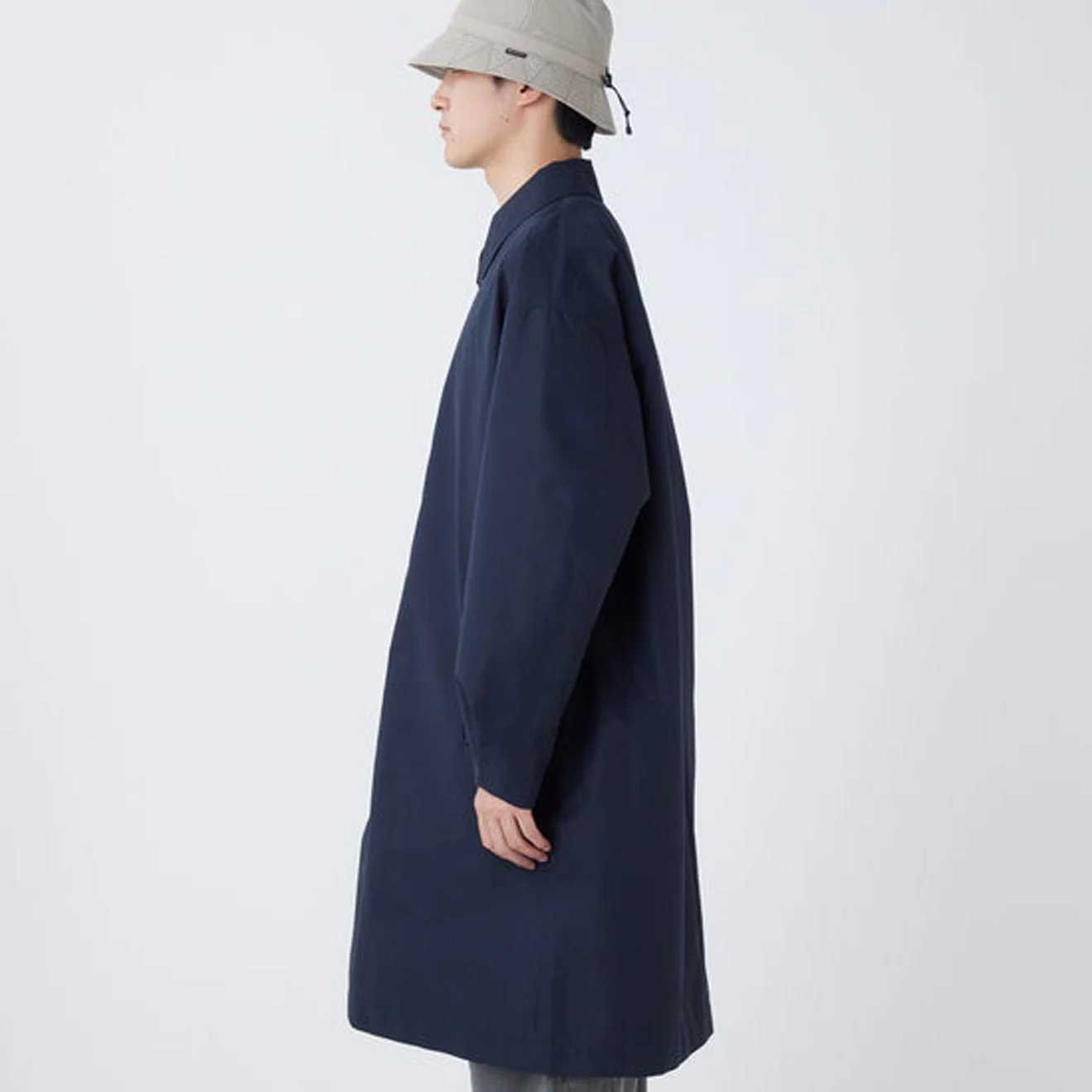 Snow Peak WINDSTOPPER Bal Collar Coat Dark Navy - Image 3