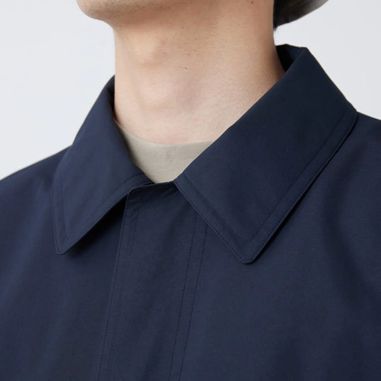 Snow Peak WINDSTOPPER Bal Collar Coat Dark Navy - Image 5