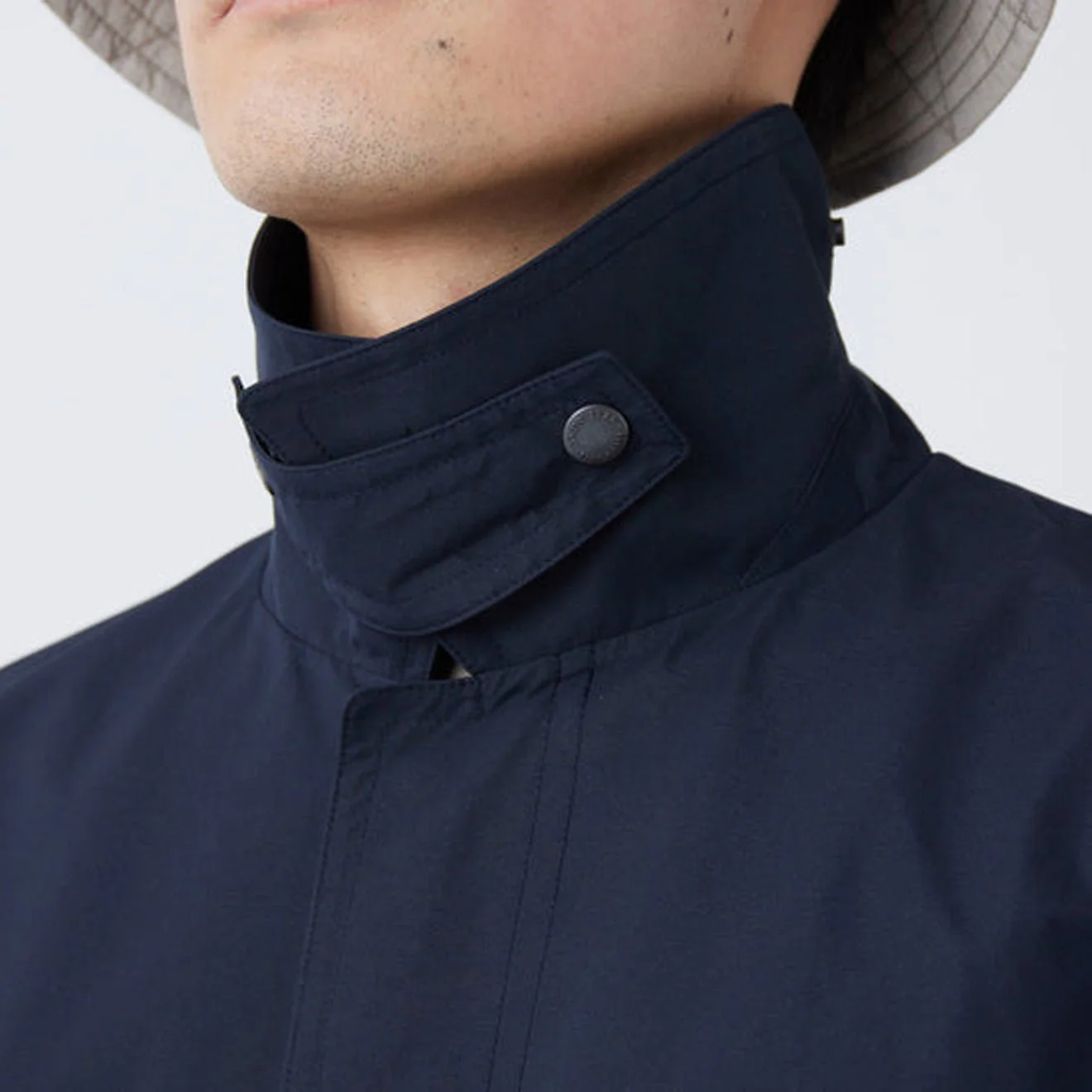 Snow Peak WINDSTOPPER Bal Collar Coat Dark Navy - Image 6