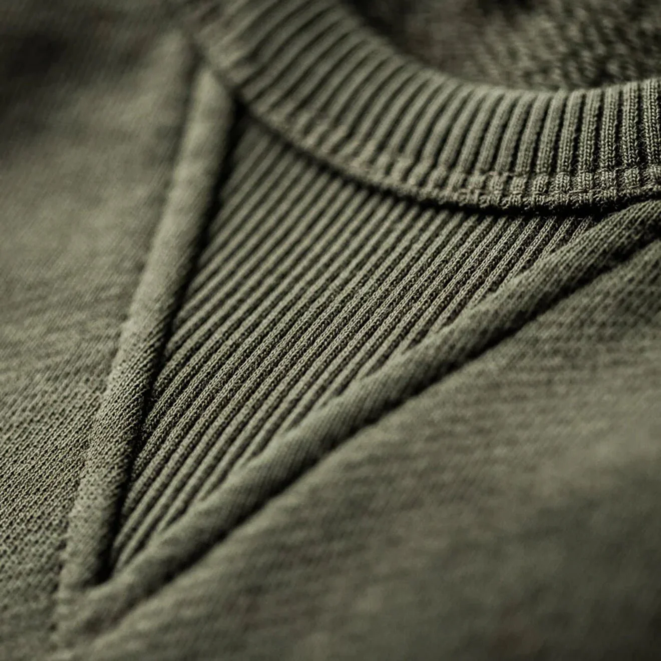 &Sons Finch Saddle Sleeve Sweat Forest Green - Image 5