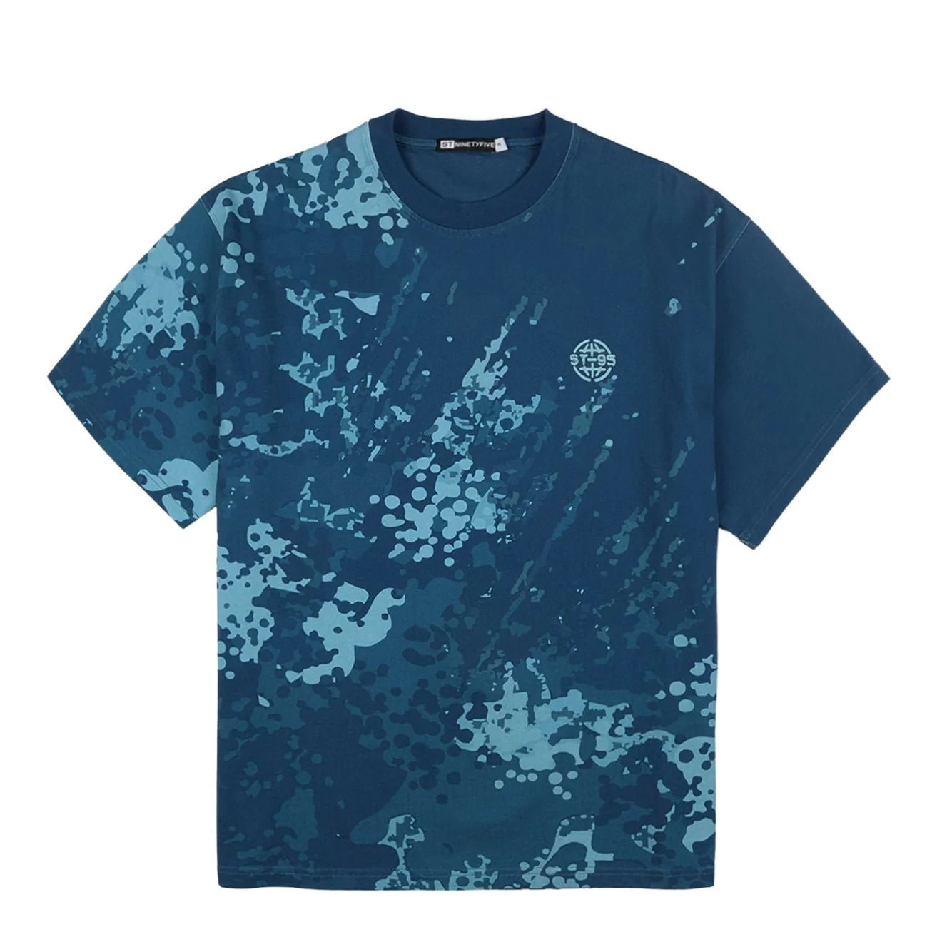 ST-95 x Anna Bergonzini Camouflage T-Shirt Blue