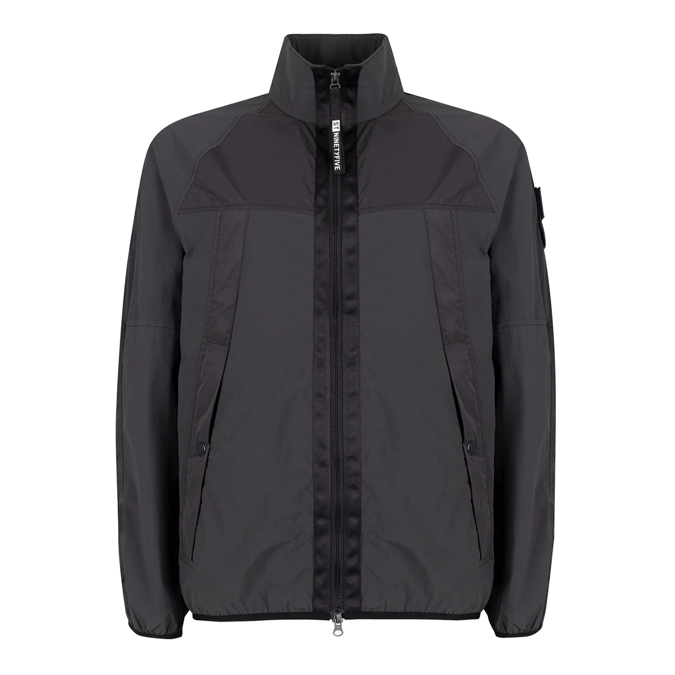 ST95 4 Way Stretch Zip Through Black