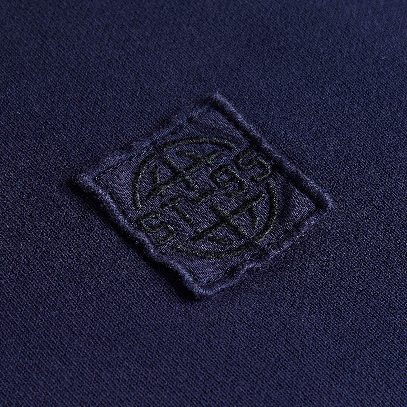 ST95 Alcantara Patch Back Hoodie Navy - Image 7