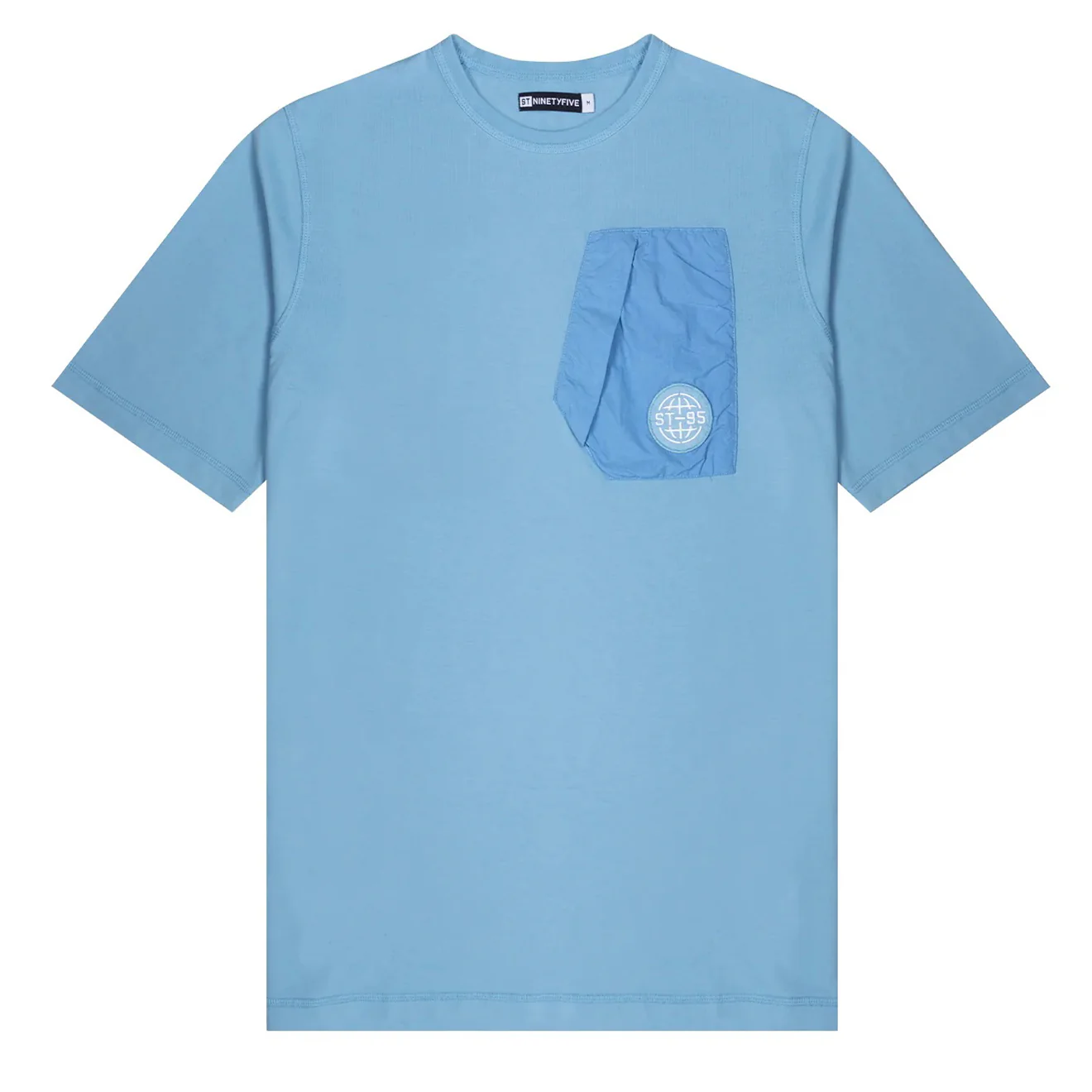 ST95 Globe Pocket Tee Light Blue