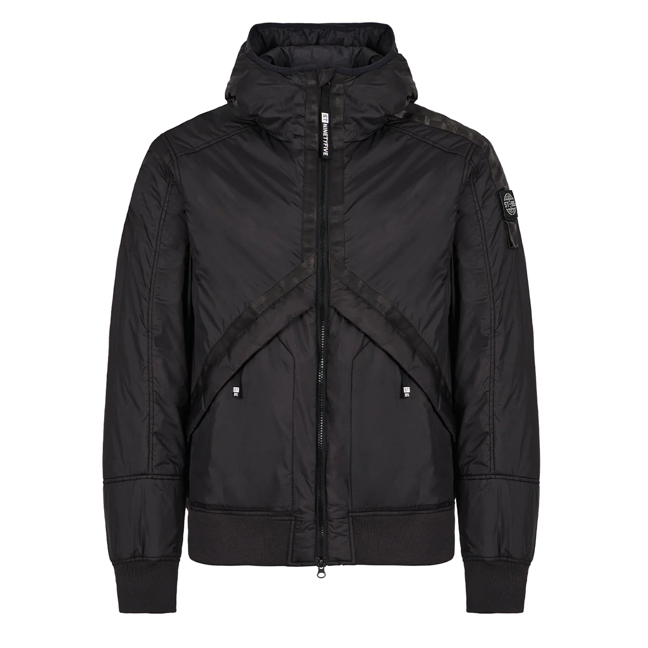 ST95 Helio Hooded Padded Blouson Black