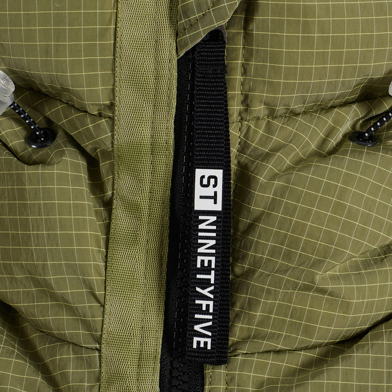 ST95 Hooded Puffer Light Green - Image 6