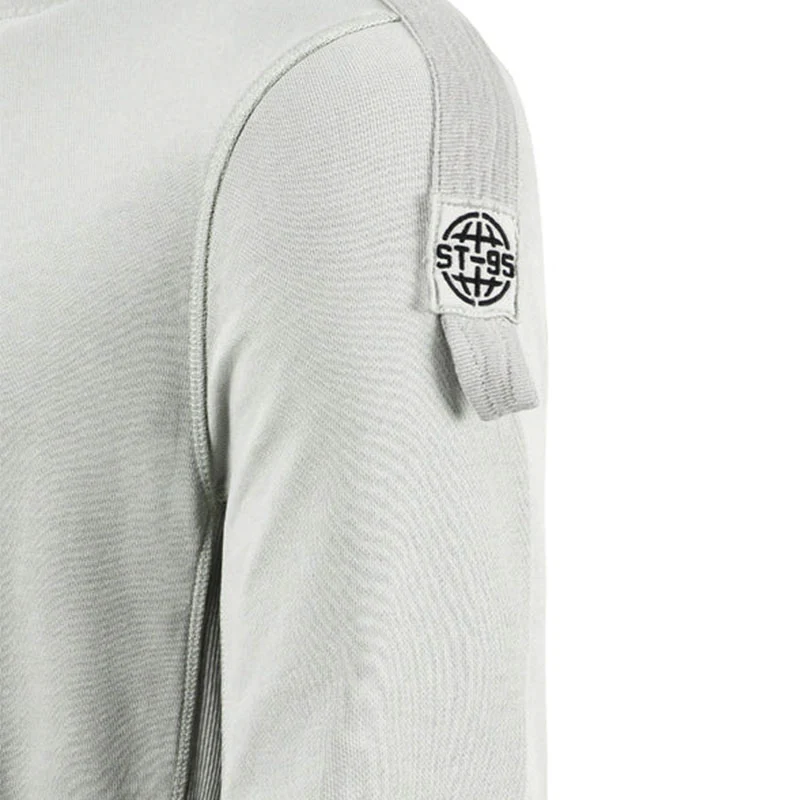 ST95 Hooded Sweat Light Grey - Image 3