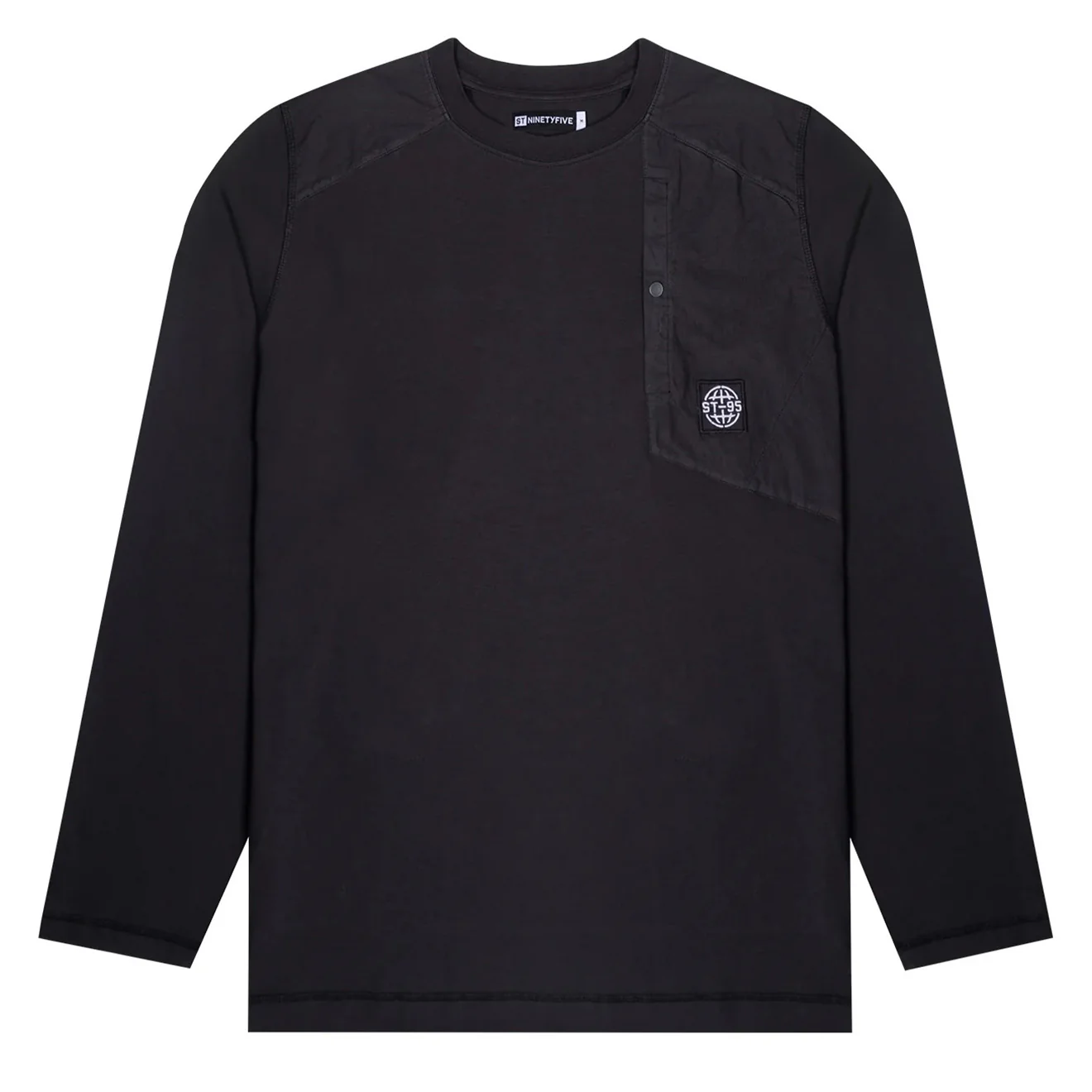 ST95 L/S Pocket Tee Black