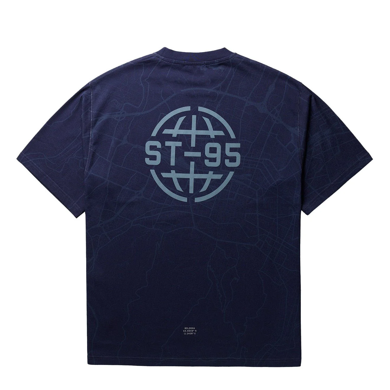 ST95 Lugano Map SS T-Shirt Navy - Image 2