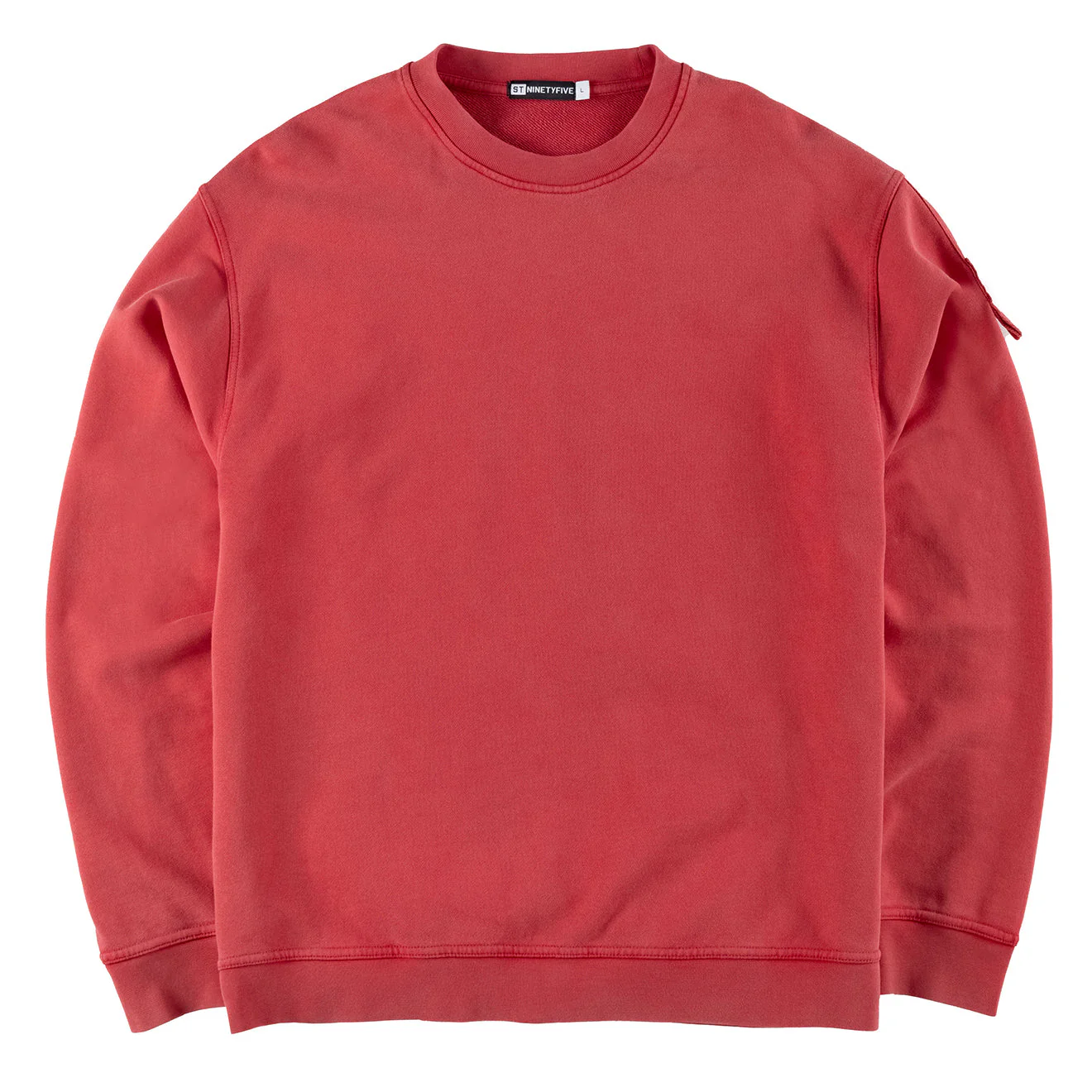 ST95 Luna Nucleo Oversized Crew Sweatshirt Washed Red