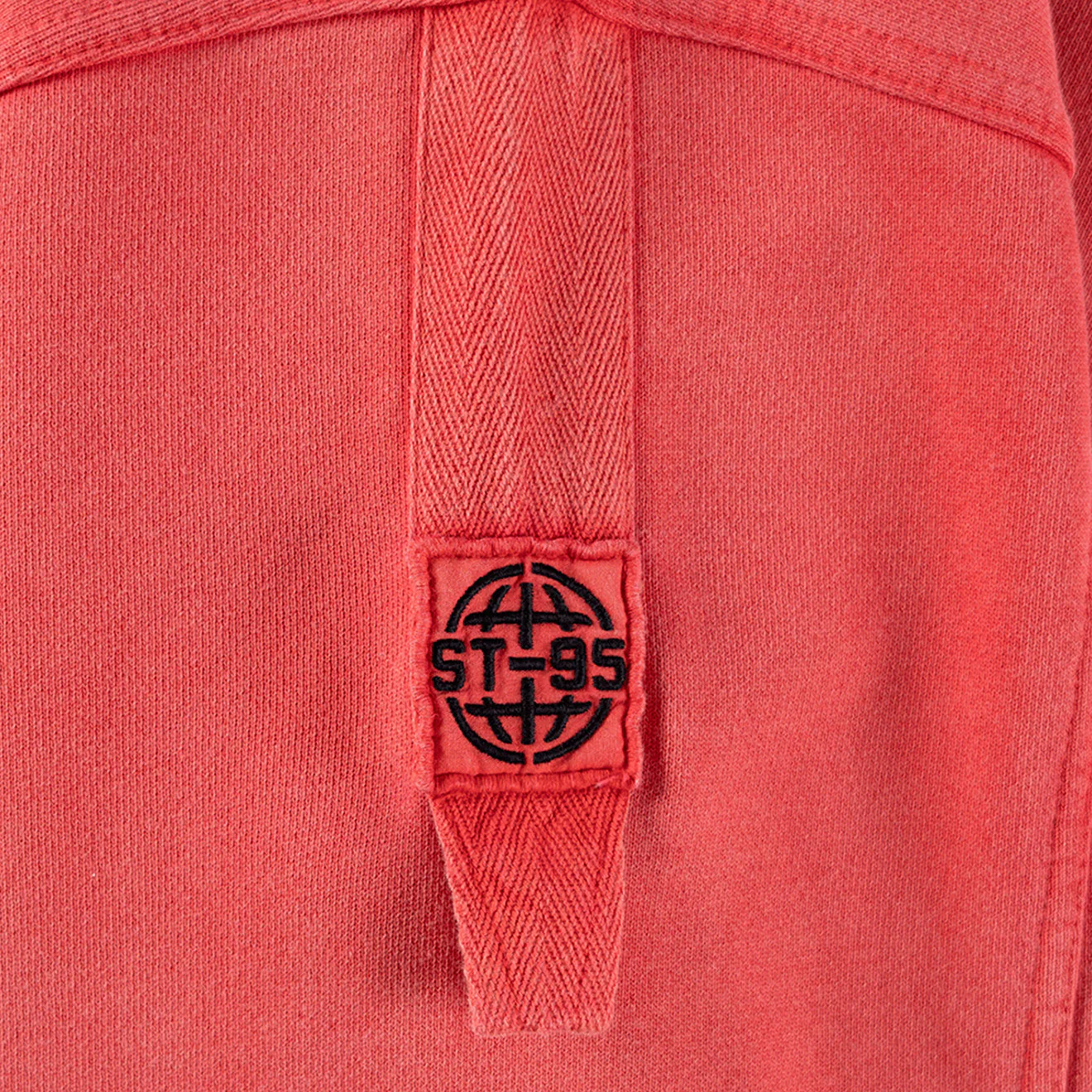 ST95 Luna Nucleo Oversized Crew Sweatshirt Washed Red - Image 3