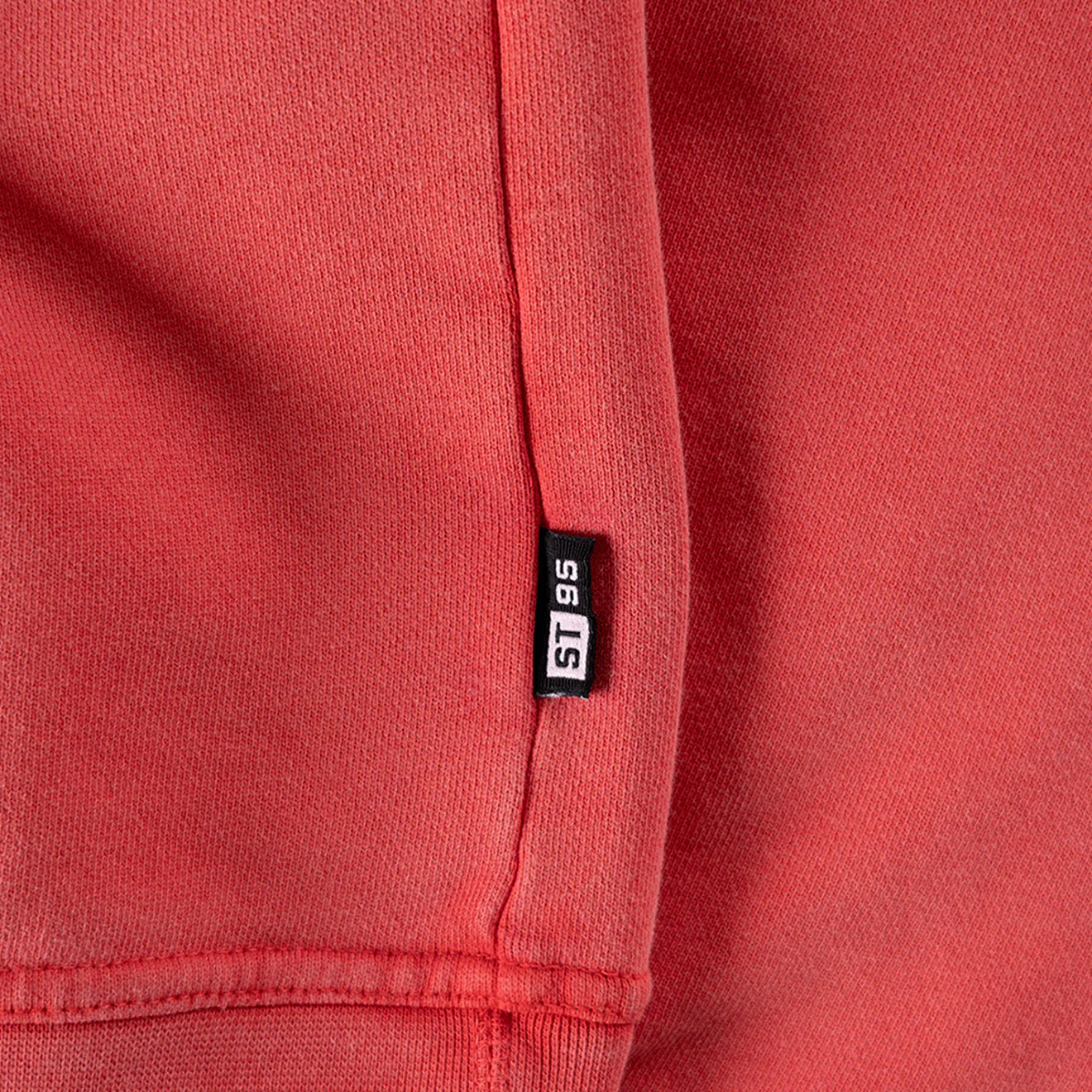 ST95 Luna Nucleo Oversized Crew Sweatshirt Washed Red - Image 4
