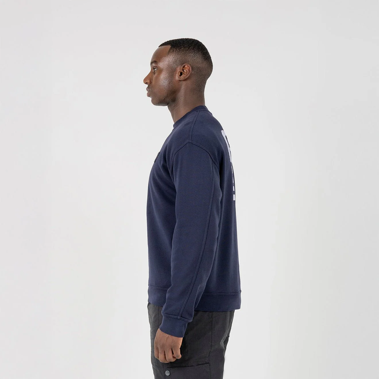ST95 Ormodeo Crew Sweatshirt Navy - Image 4