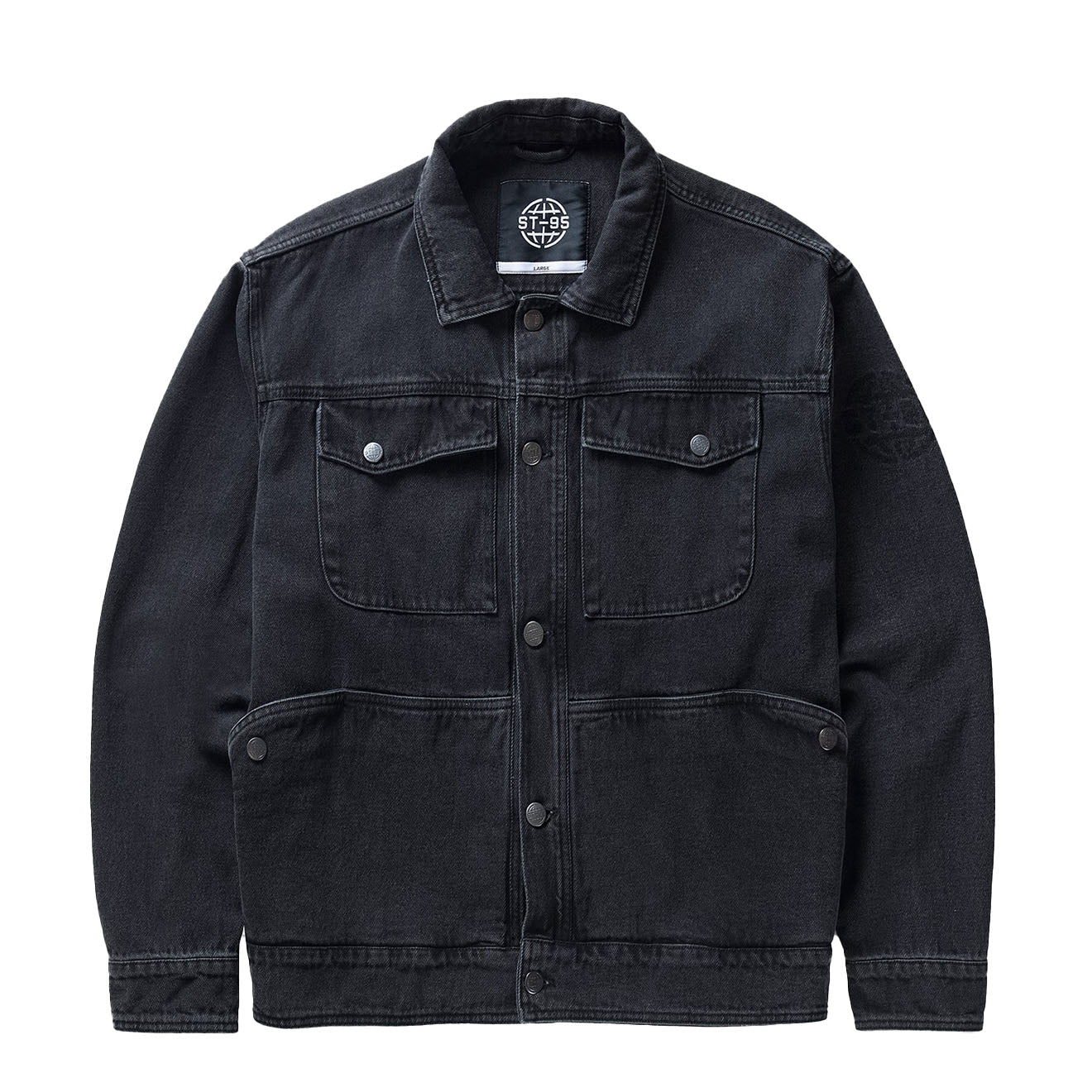 ST95 Ticino Denim Jacket Washed Black