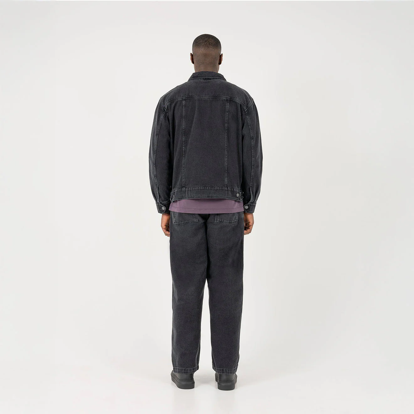 ST95 Ticino Denim Jacket Washed Black - Image 5