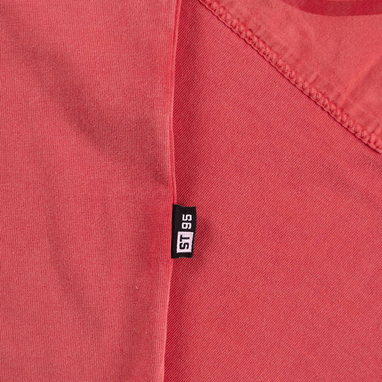 ST95 Urano Patch Oversized SS T-shirt Washed Red - Image 4