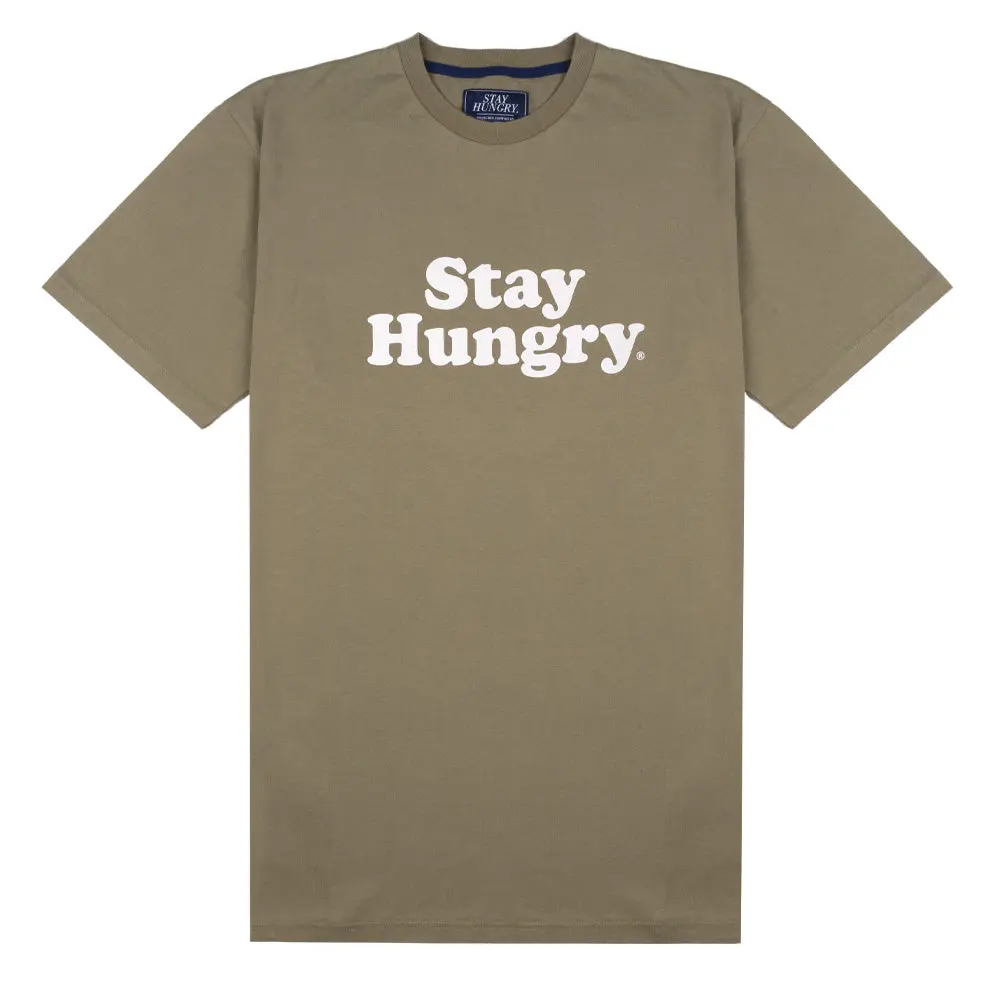 Stay Hungry Smooth T-Shirt Bamboo / White