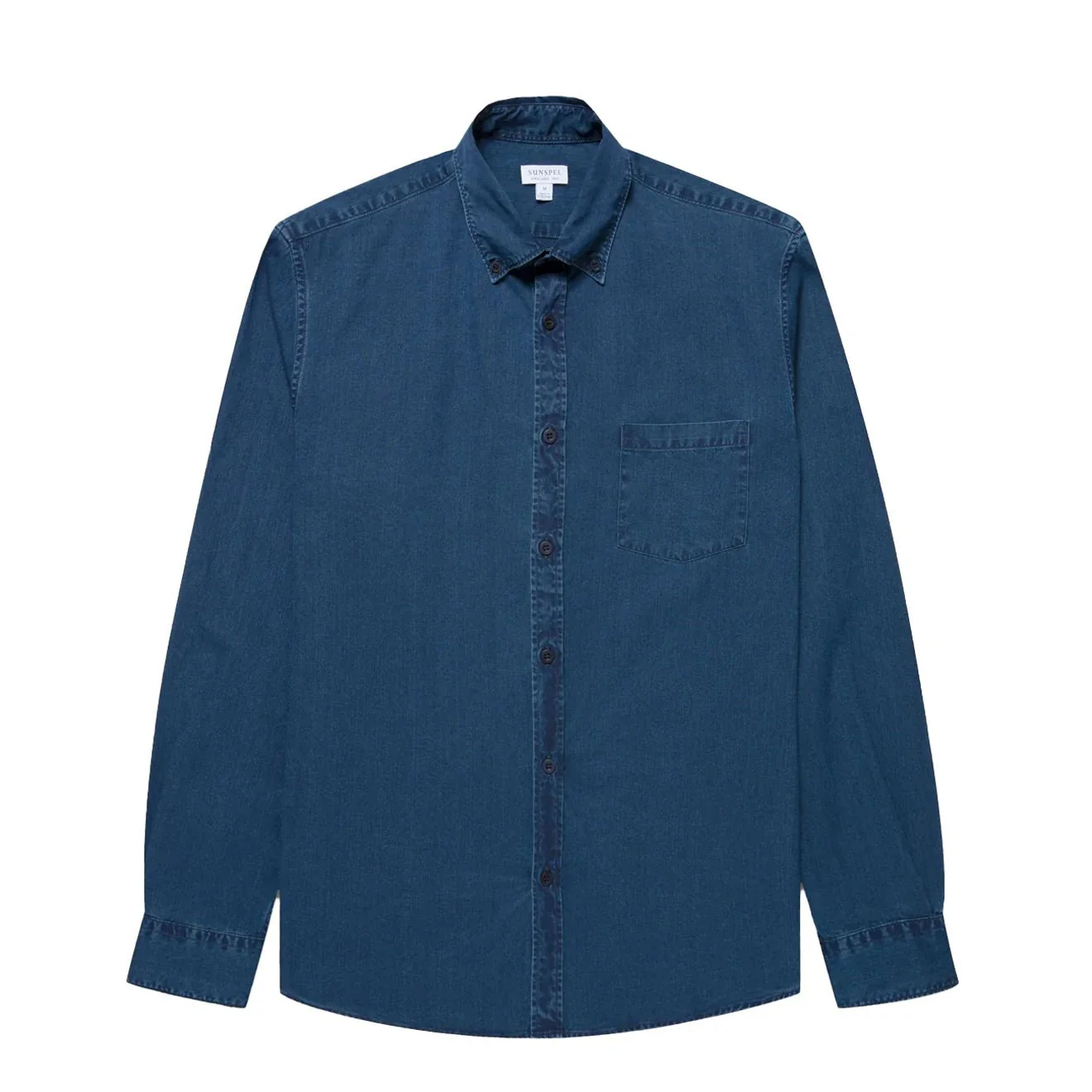 Sunspel Button Down Shirt Indigo