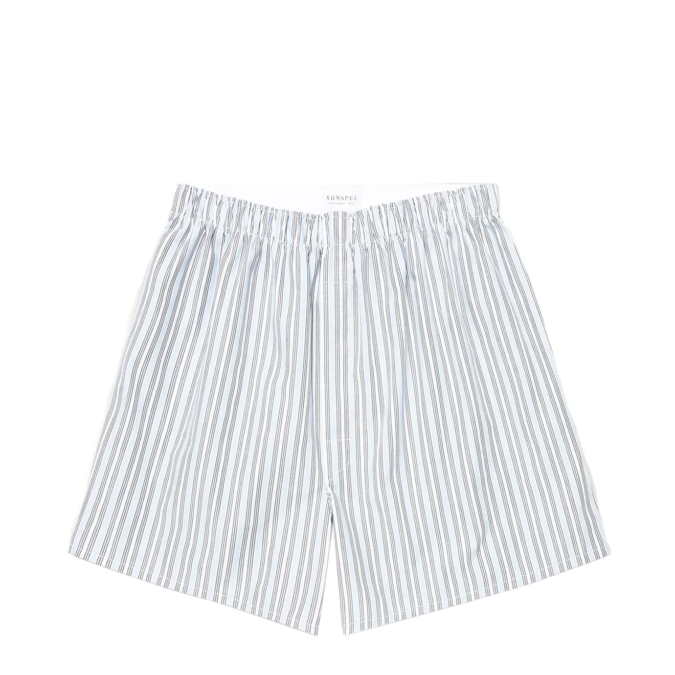 Sunspel Classic Boxer Short Blue Mix Stripe