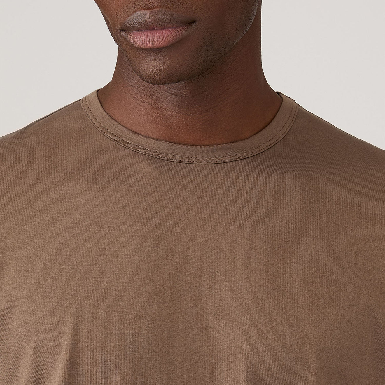 Sunspel Classic Crew T-Shirt Dark Cedar - Image 4