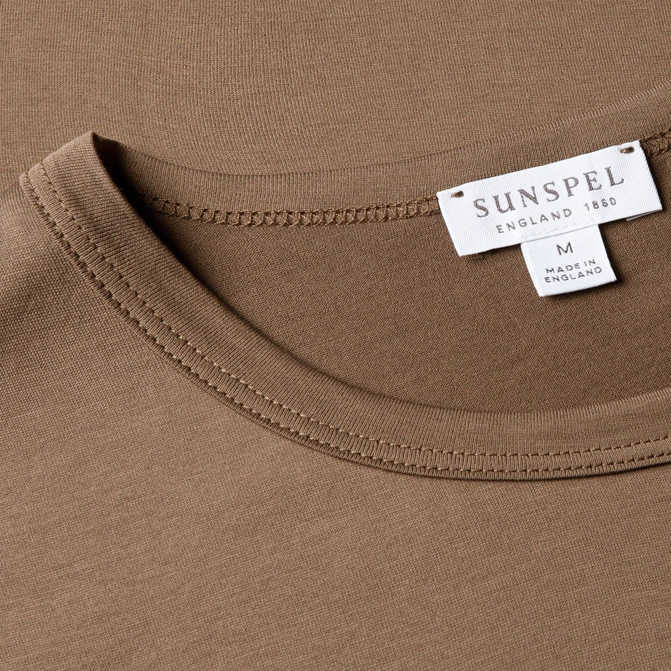 Sunspel Classic Crew T-Shirt Dark Cedar - Image 5