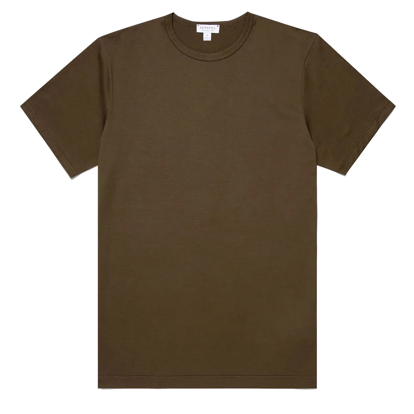 Sunspel Classic Crew T-Shirt Dark Moss