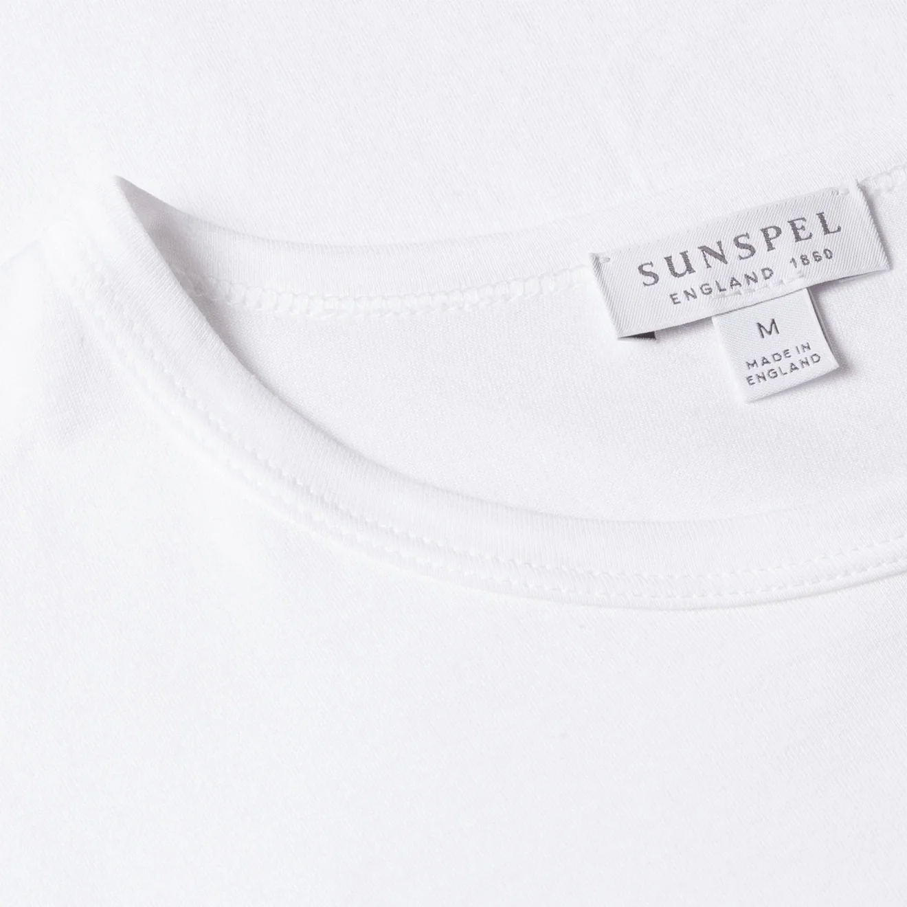 Sunspel Classic Crew T-Shirt White - Image 4