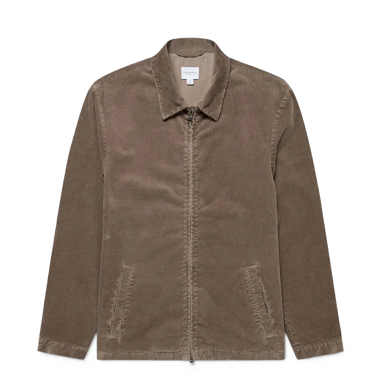 Sunspel Cord Harrington Jacket Bark